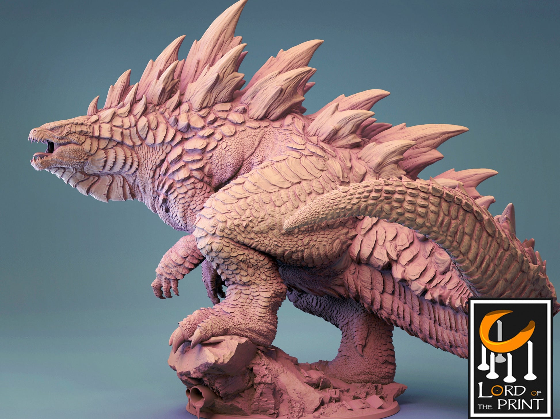 Gojira | Godzilla | Kaiju Monster - Lord of the Print Miniature | Dungeons & Dragons | Pathfinder | Tabletop