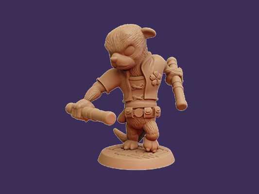 Otter Monk - Dice Heads Printed Miniatures | Dungeons & Dragons | Pathfinder | Tabletop