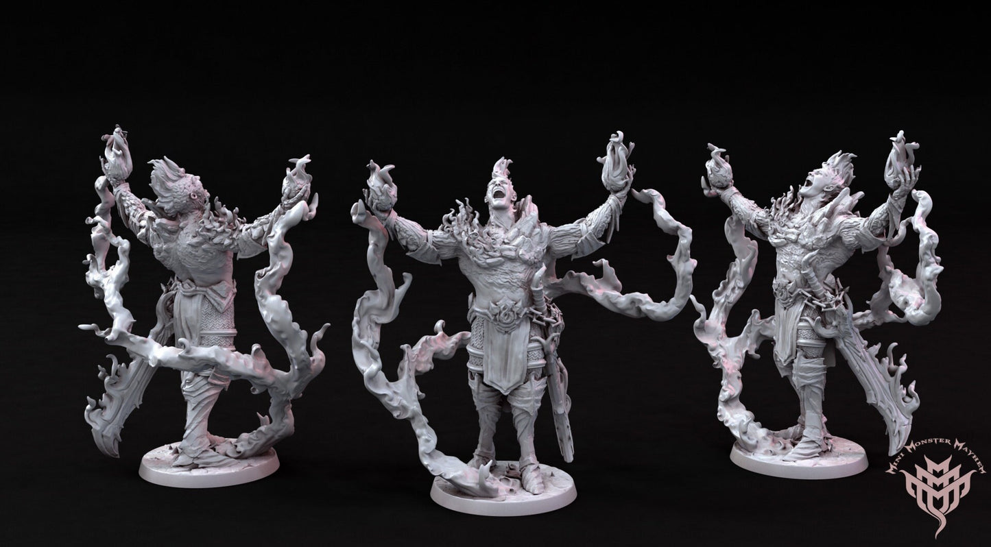 Fire Giant - Mini Monster Mayhem Printed Miniature | Dungeons & Dragons | Pathfinder | Tabletop