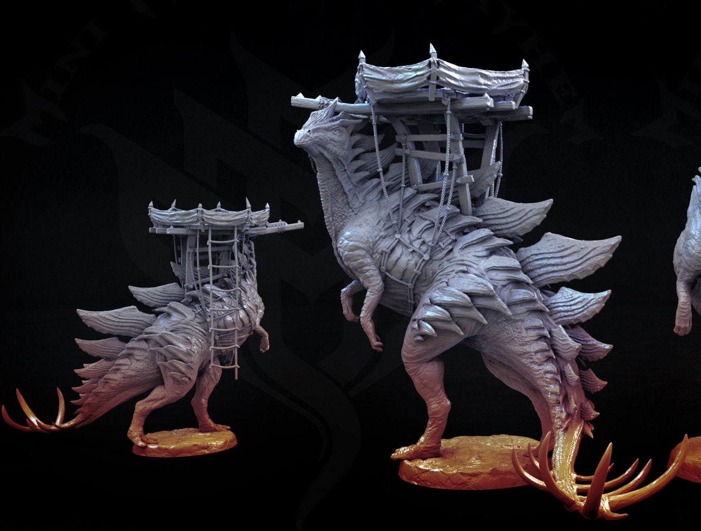 Stegosaurus - Mini Monster Mayhem Printed Miniatures | Dungeons & Dragons | Pathfinder | Tabletop