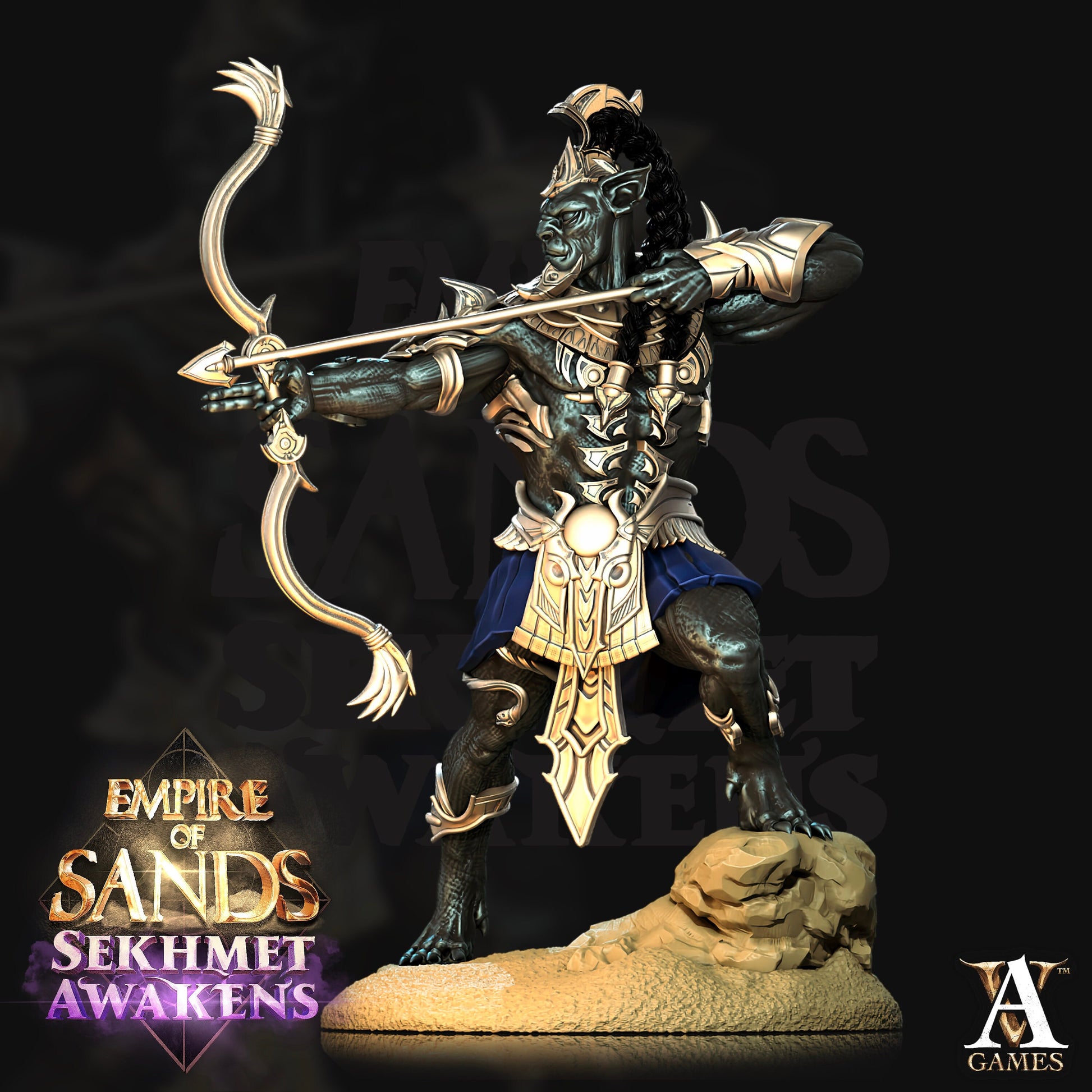 Sons of Sekhmet Bundle - 4 Archvillain Games Printed Miniatures | Dungeons & Dragons | Pathfinder | Tabletop