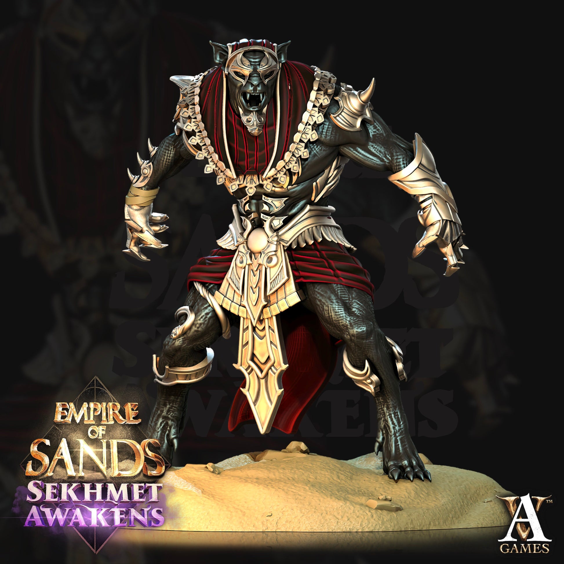 Sons of Sekhmet Bundle - 4 Archvillain Games Printed Miniatures | Dungeons & Dragons | Pathfinder | Tabletop