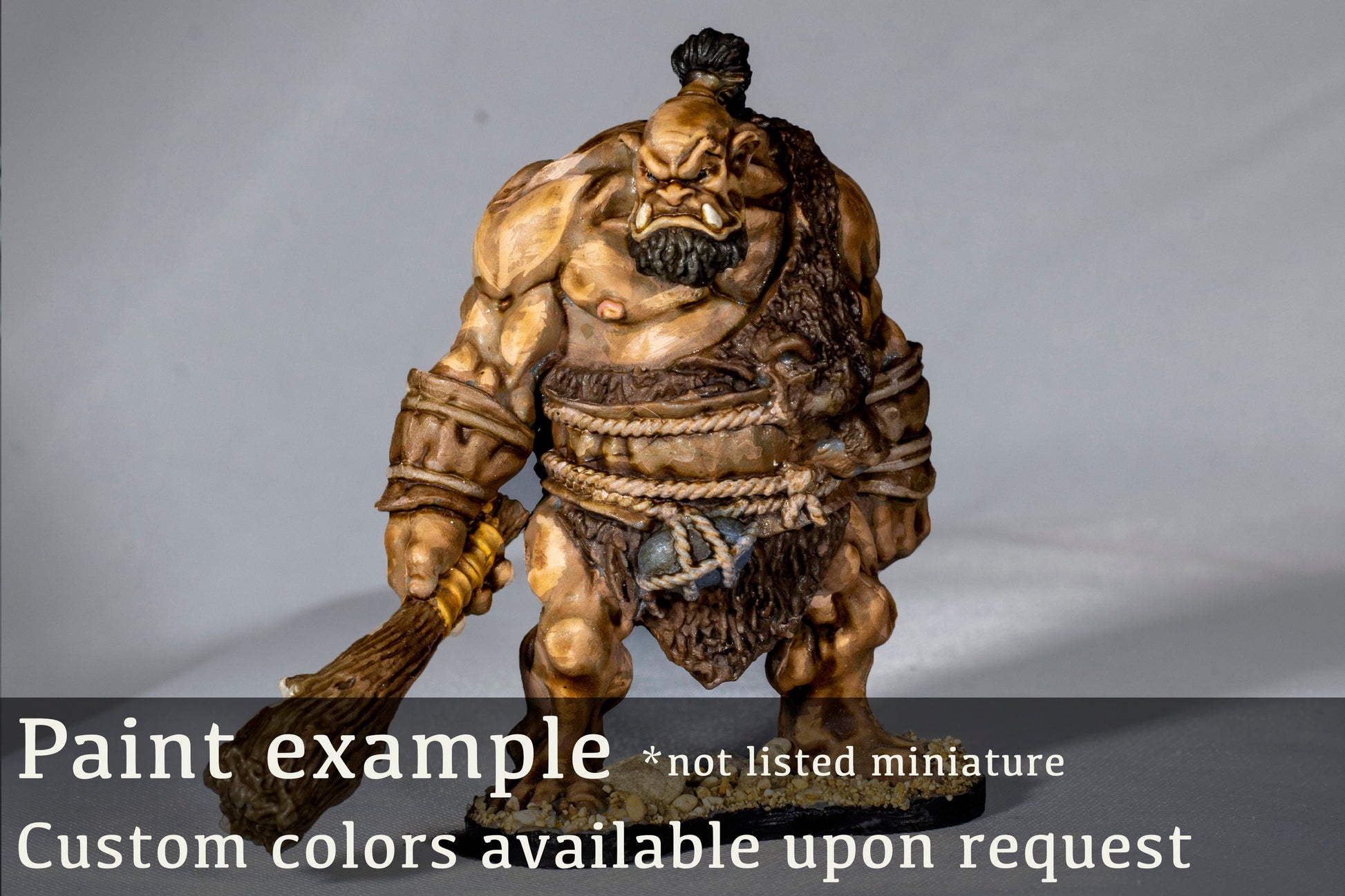 Spoguk, Orc Warlock Painted Model - Archvillain Games Printed Miniature | Dungeons & Dragons | Pathfinder | Tabletop