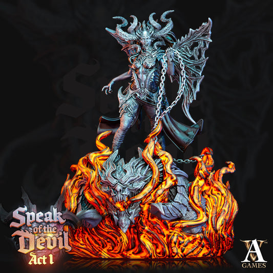 Fierna, Arch Devil - Archvillain Games Printed Miniature | Dungeons & Dragons | Pathfinder | Tabletop