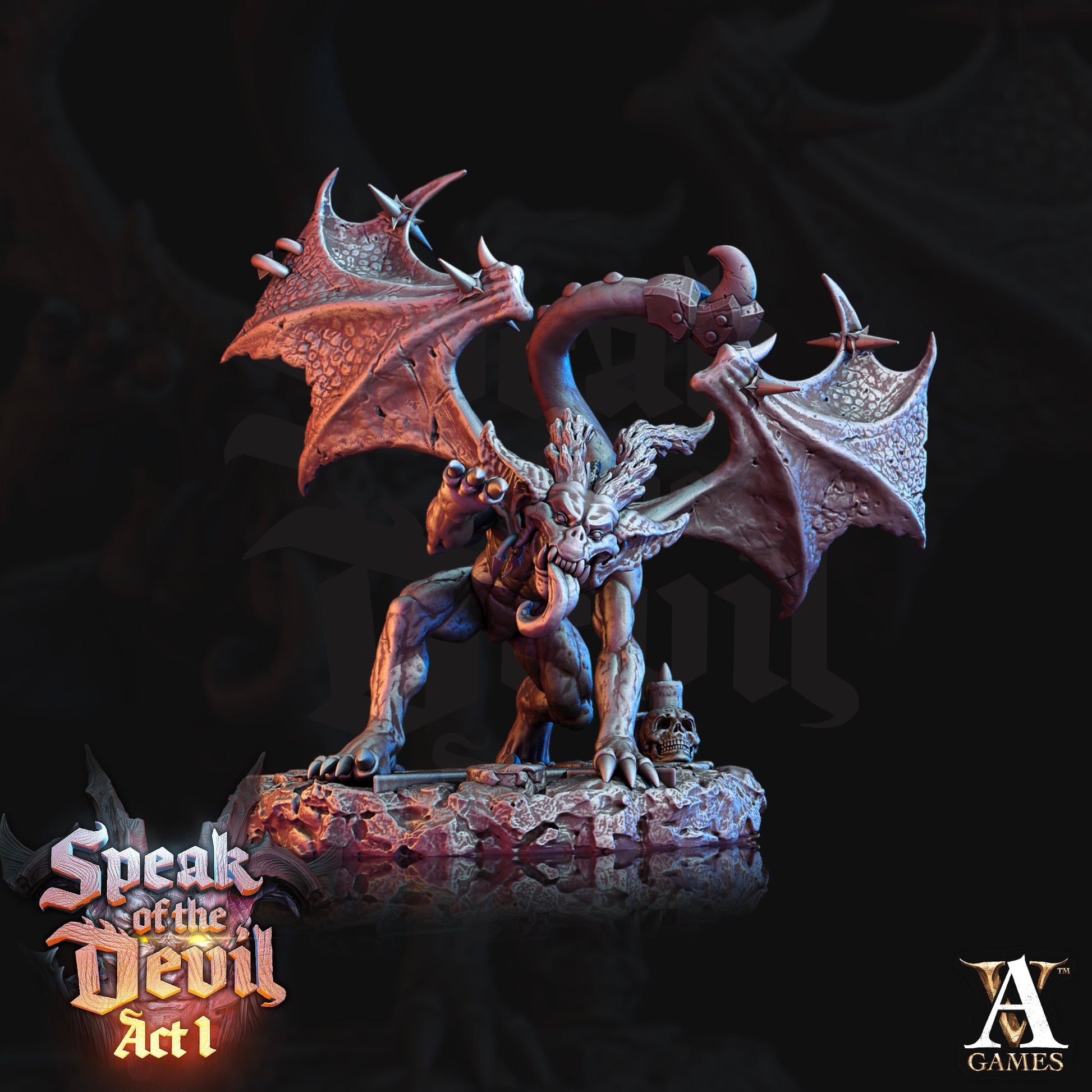 Phlegethian Imp Bundle - 4 Archvillain Games Printed Miniatures | Dungeons & Dragons | Pathfinder | Tabletop