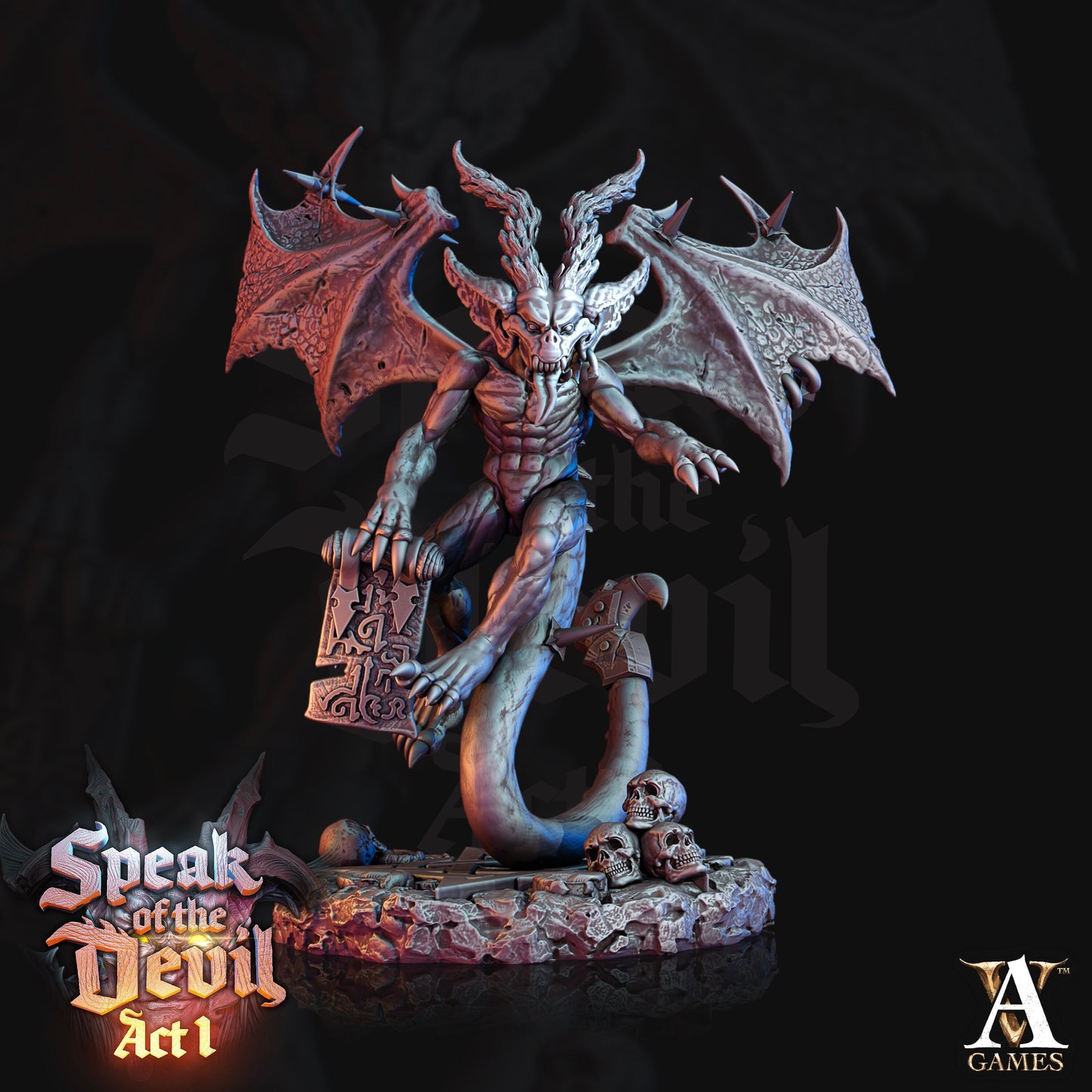 Phlegethian Imp Bundle - 4 Archvillain Games Printed Miniatures | Dungeons & Dragons | Pathfinder | Tabletop