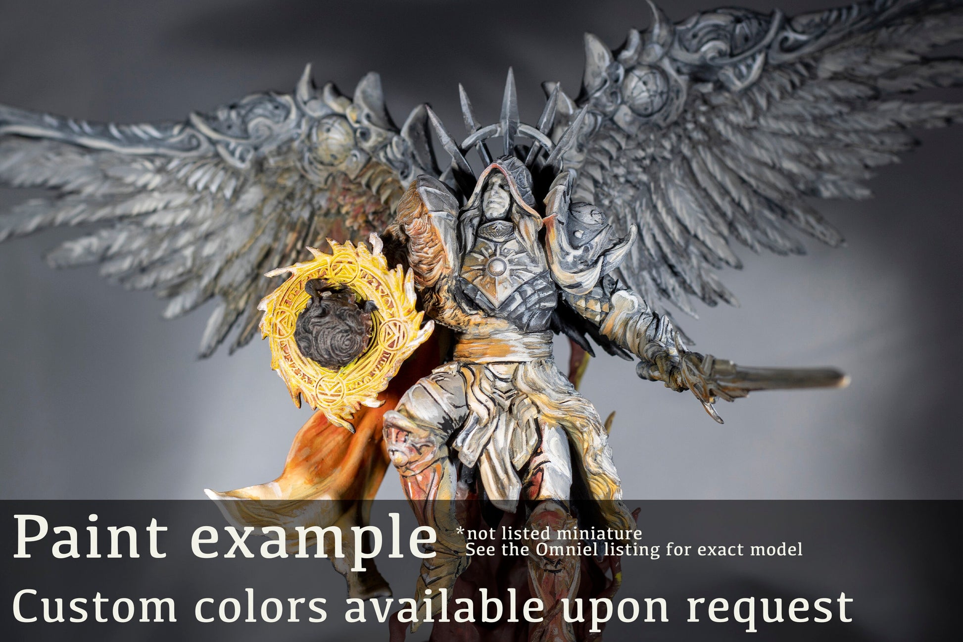 Afflicted Celestial, Male Angel - Mini Monster Mayhem Printed Miniature | Dungeons & Dragons | Pathfinder | Tabletop