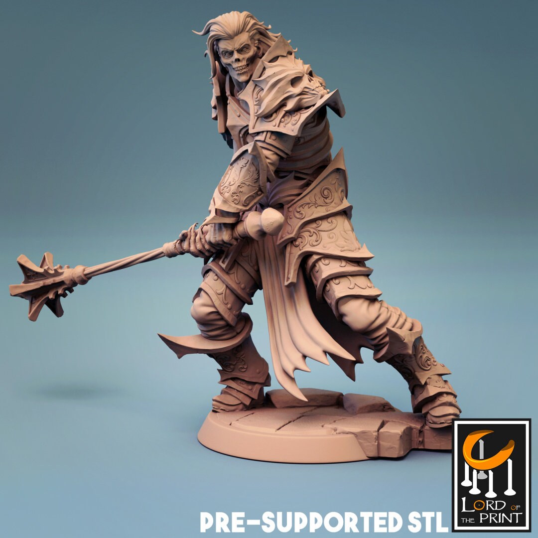 Necromancer - Lord of the Print Miniature | Dungeons & Dragons | Pathfinder | Tabletop