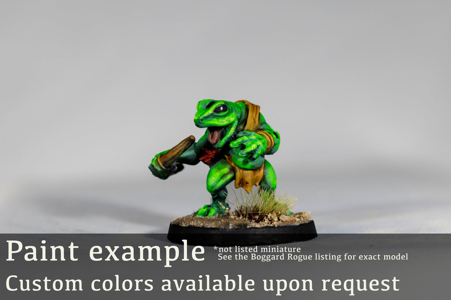 Boggard Frog Rogue - Duncan Shadow Printed Miniature | Dungeons & Dragons | Pathfinder | Tabletop
