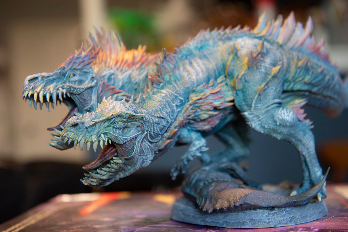 Velociraptors - 4 Mini Monster Mayhem Printed Miniatures | Dungeons & Dragons | Pathfinder | Tabletop