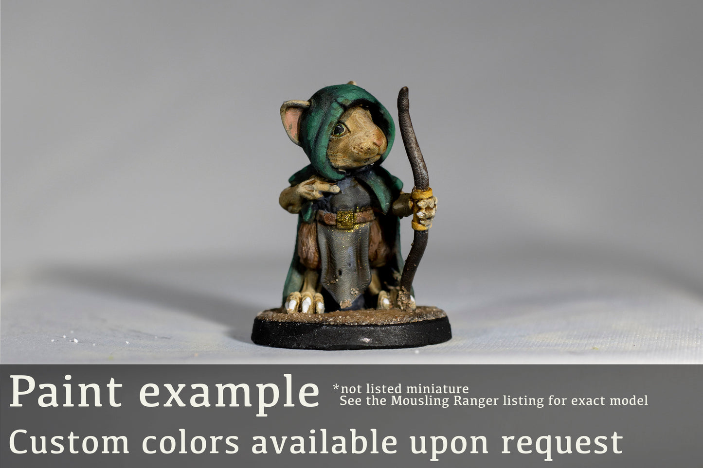 Cat Bandit Painted Model - Tabaxi - Duncan Shadow Printed Miniature | Dungeons & Dragons | Pathfinder | Tabletop
