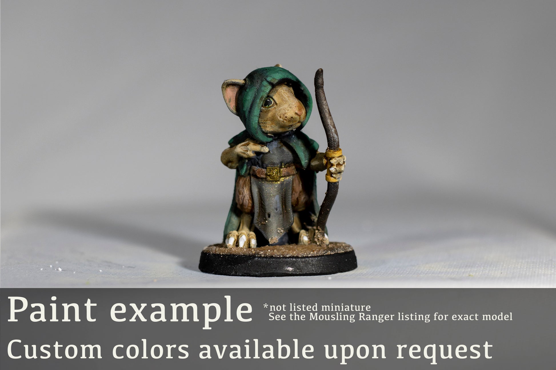 Cat Bandit Painted Model - Tabaxi - Duncan Shadow Printed Miniature | Dungeons & Dragons | Pathfinder | Tabletop