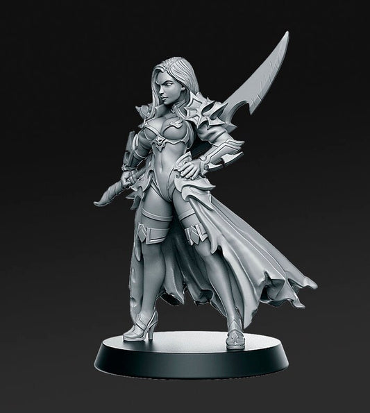 Dalila, Warrior - RN Estudio Printed Miniature | Dungeons & Dragons | Pathfinder | Tabletop