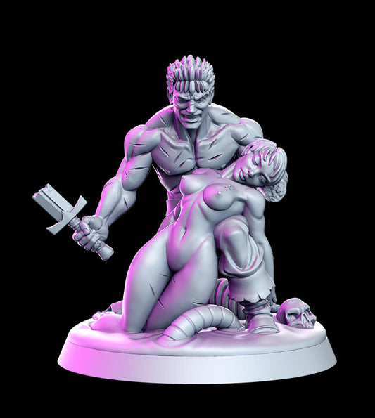 Garth and Cleto Diarama - RN Estudio Printed Miniature | Dungeons & Dragons | Pathfinder | Tabletop