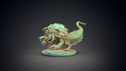 Byatis, Cosmic Monster - Clay Cyanide Printed Miniature | Dungeons & Dragons | Pathfinder | Tabletop