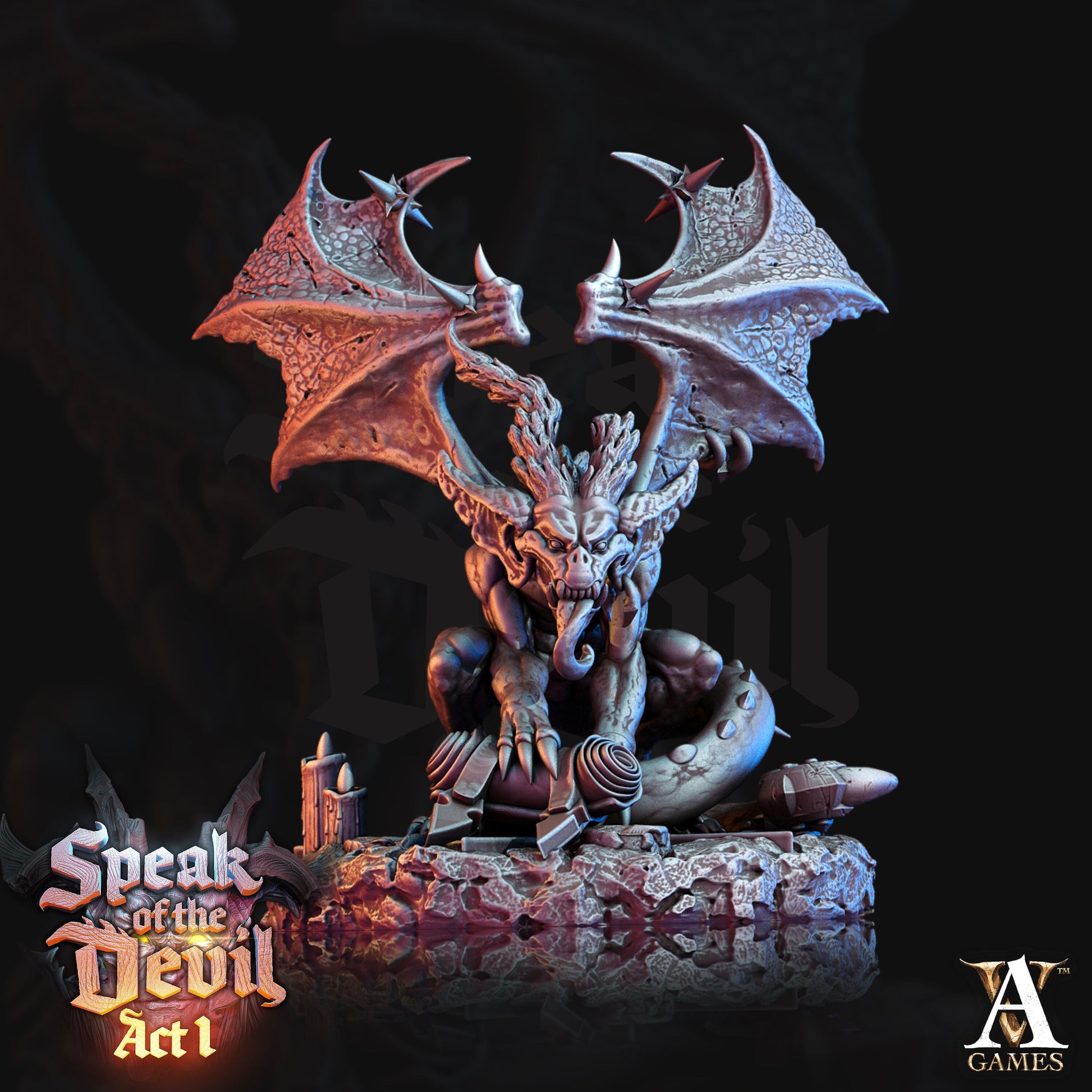 Phlegethian Imp Bundle - 4 Archvillain Games Printed Miniatures | Dungeons & Dragons | Pathfinder | Tabletop