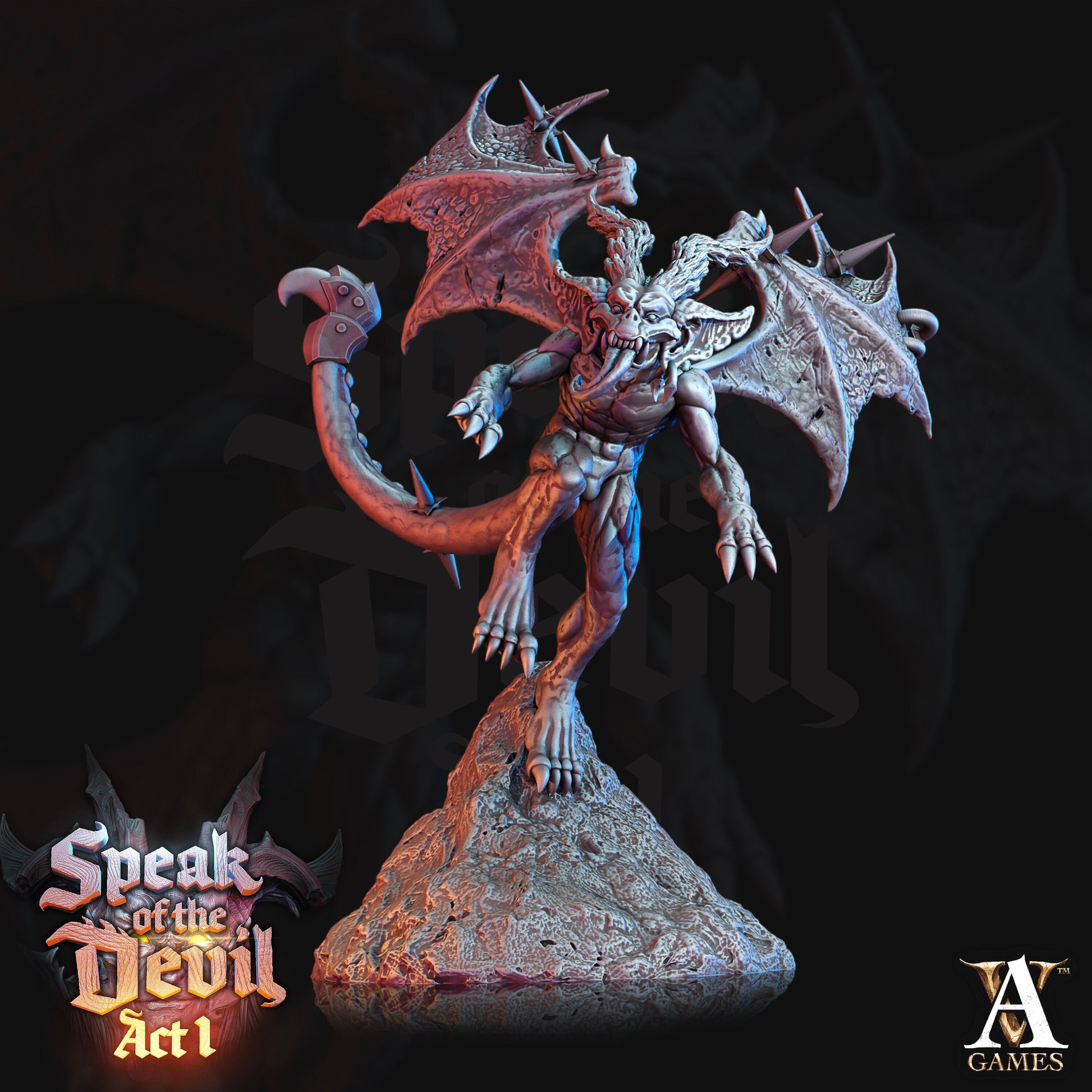 Phlegethian Imp Bundle - 4 Archvillain Games Printed Miniatures | Dungeons & Dragons | Pathfinder | Tabletop