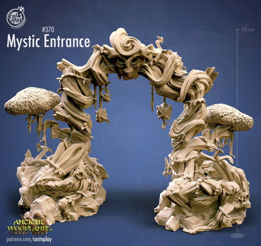 Mystic Entrance - Cast n Play Printed Map Terrain | Dungeons & Dragons | Pathfinder | Tabletop