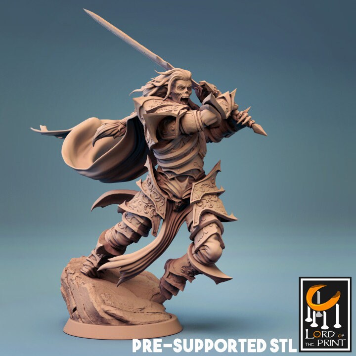 Necromancer - Lord of the Print Miniature | Dungeons & Dragons | Pathfinder | Tabletop