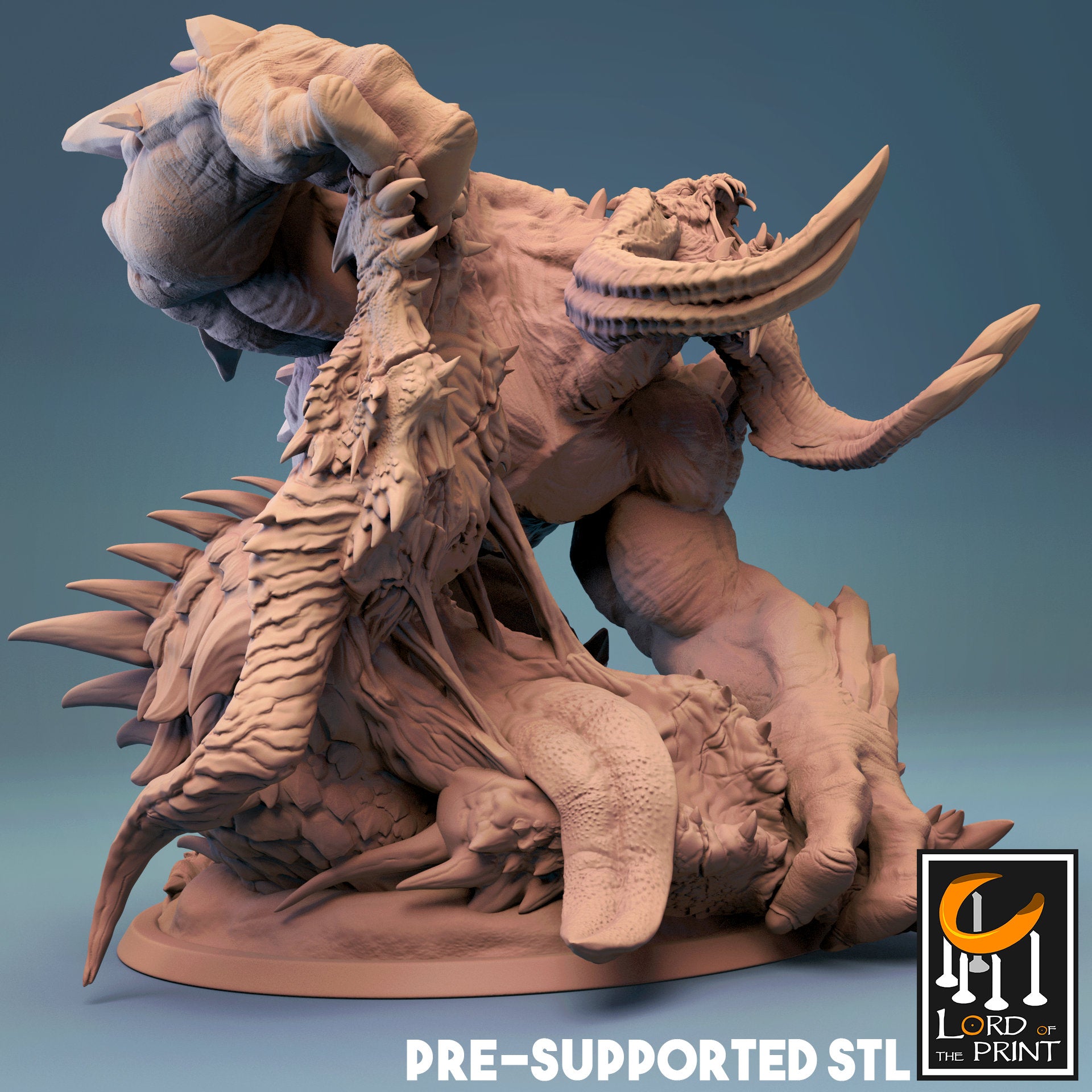 Frost Behemoth - Lord of the Print Miniature | Dungeons & Dragons | Pathfinder | Tabletop