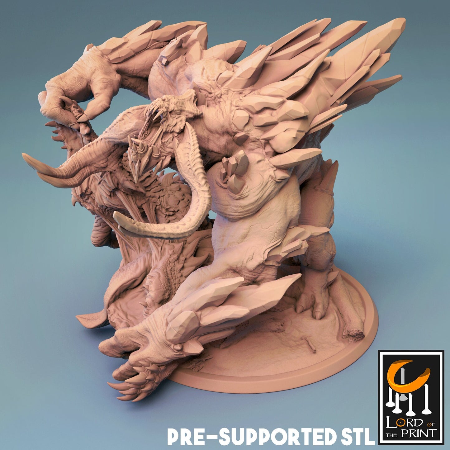 Frost Behemoth - Lord of the Print Miniature | Dungeons & Dragons | Pathfinder | Tabletop