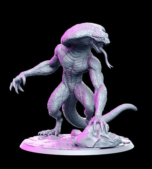 Slither, Cobra Beast - RN Estudio Printed Miniature | Dungeons & Dragons | Pathfinder | Tabletop