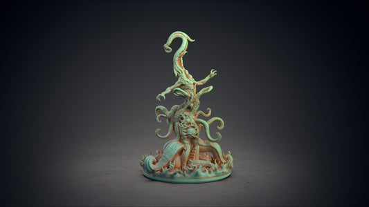 Nyarlathotep, Eldritch Demon - Clay Cyanide Printed Miniature | Dungeons & Dragons | Pathfinder | Tabletop