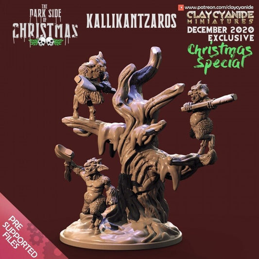 Kallikantzaros - Clay Cyanide Printed Miniature | Dungeons & Dragons | Pathfinder | Tabletop