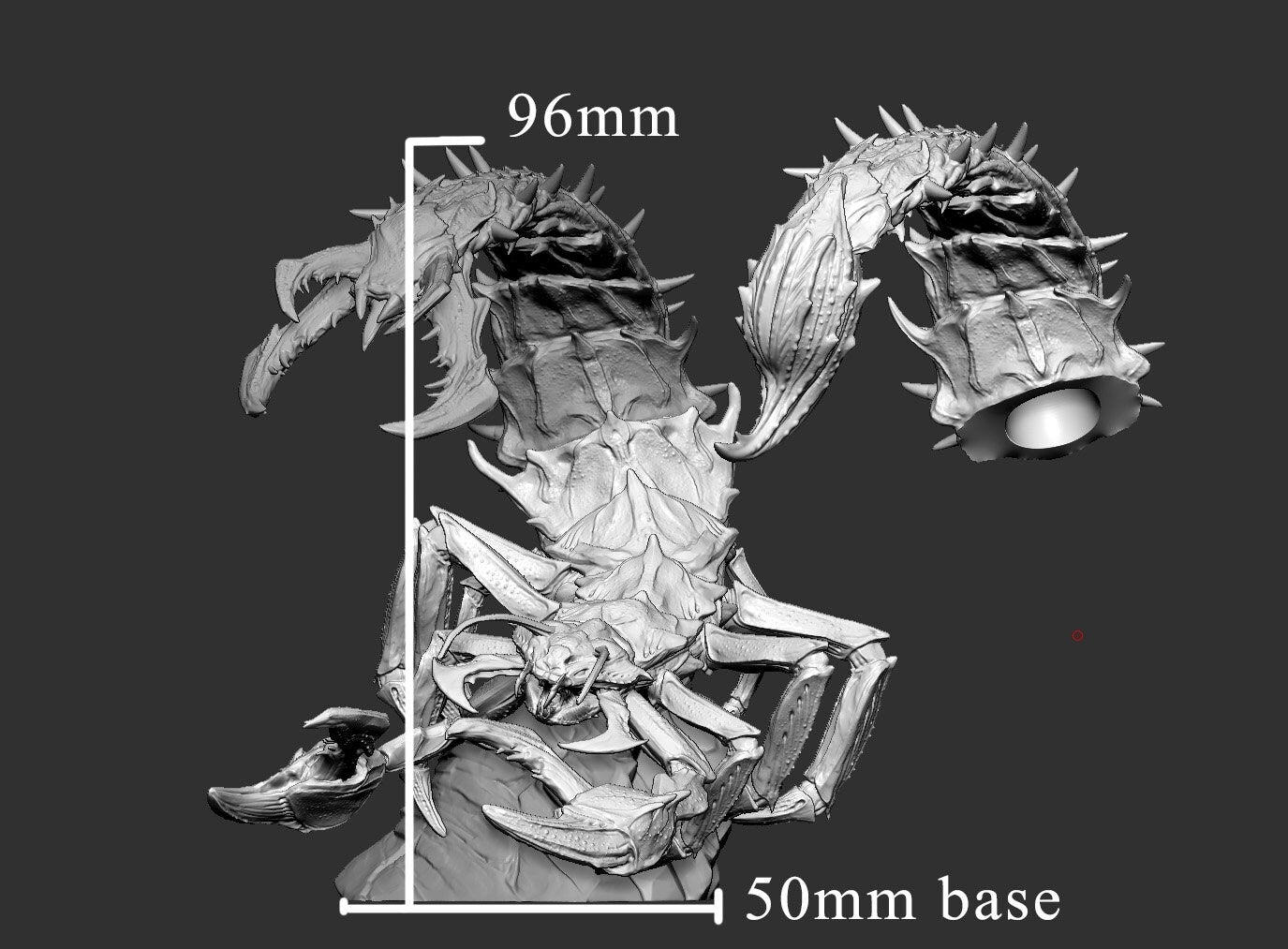 Giant DeathStalker Hybrid Scorpion - Mini Monster Mayhem Printed Miniature | Dungeons & Dragons | Pathfinder | Tabletop