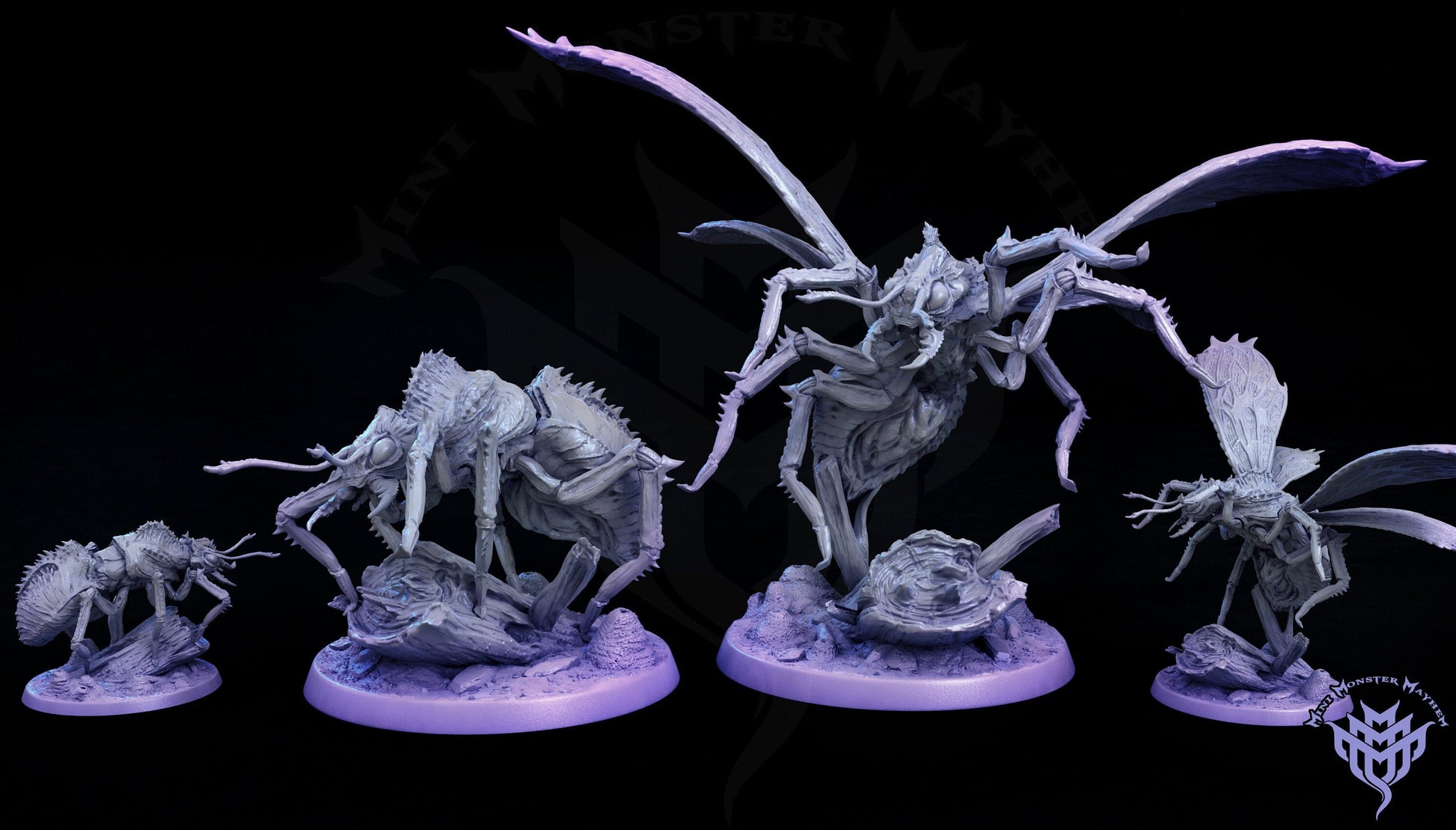 Goliath Ant - Mini Monster Mayhem Printed Miniature | Dungeons & Dragons | Pathfinder | Tabletop