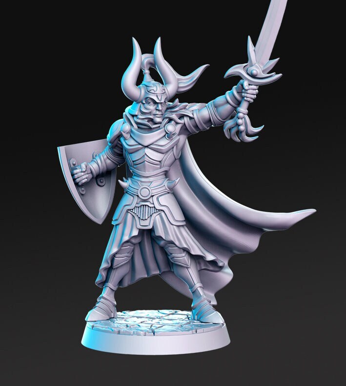 Tarkon, Knight - RN Estudio Printed Miniature | Dungeons & Dragons | Pathfinder | Tabletop