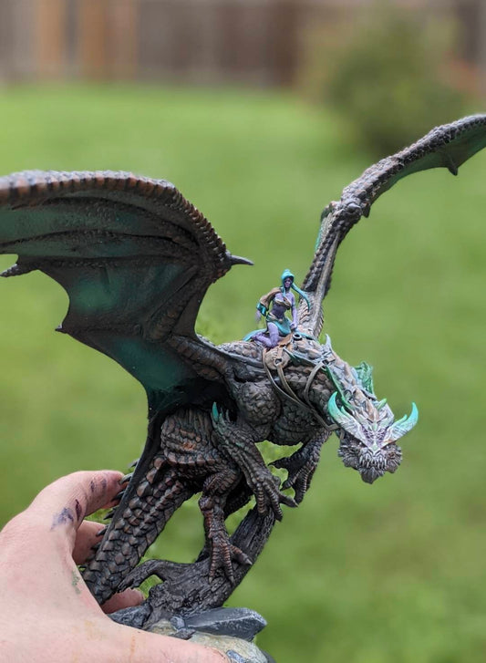 Flying Dragon Painted Model - Lord of the Print Miniature | Dungeons & Dragons | Pathfinder | Tabletop