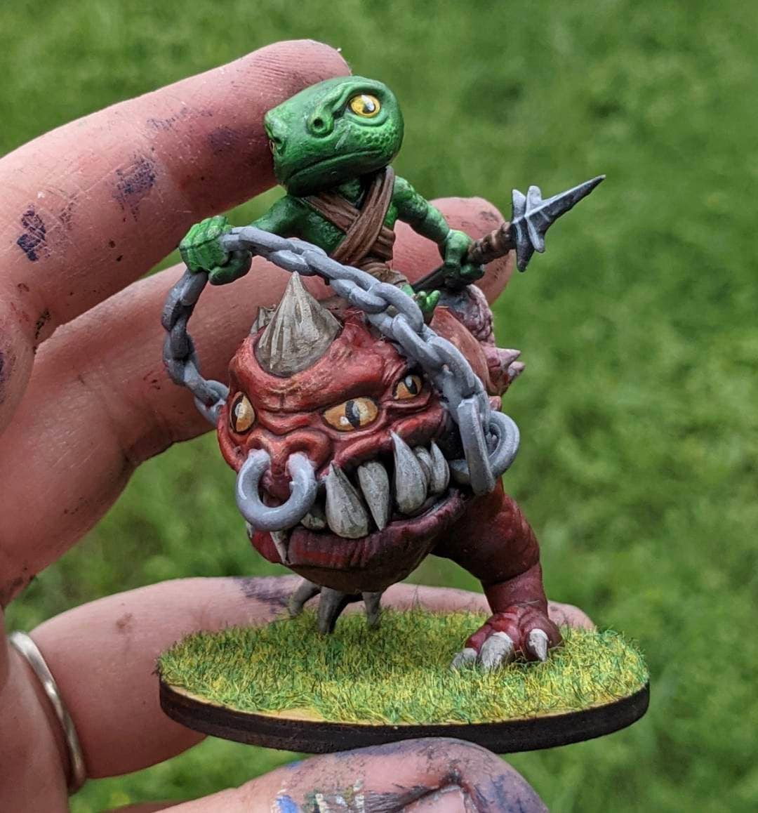 Squigs Painted Models - 2 Dice Heads Printed Miniatures | Dungeons & Dragons | Pathfinder | Tabletop