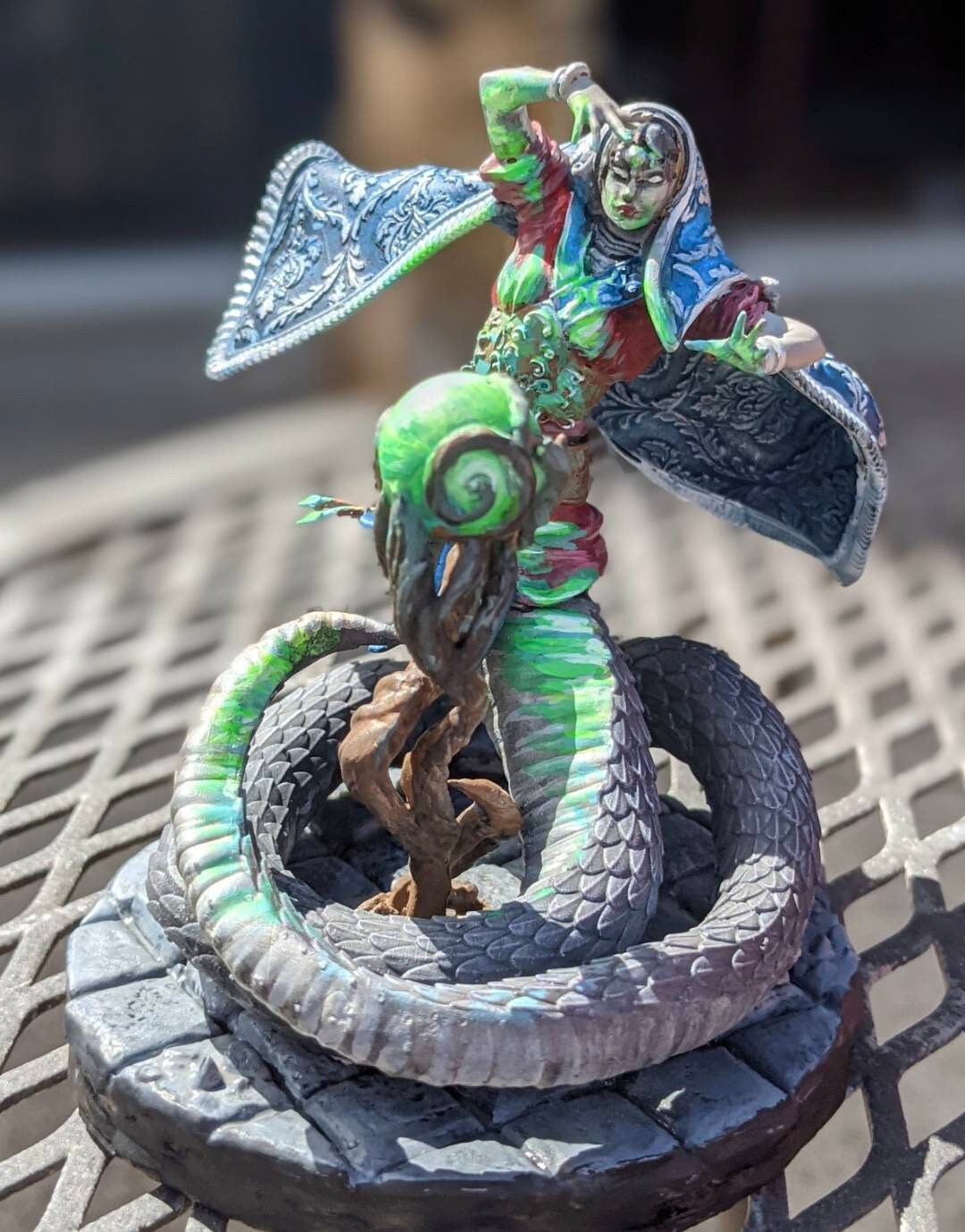Raza the Fortune Teller painted model - Archvillain Games Printed Miniatures | Dungeons & Dragons | Pathfinder | Tabletop