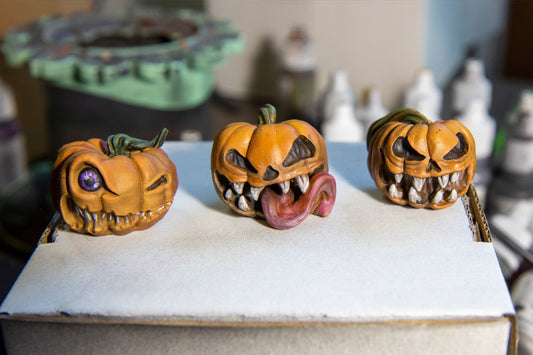 Pumpkin Mimics, painted models - Duncan Shadow Printed Miniature | Dungeons & Dragons | Pathfinder | Tabletop