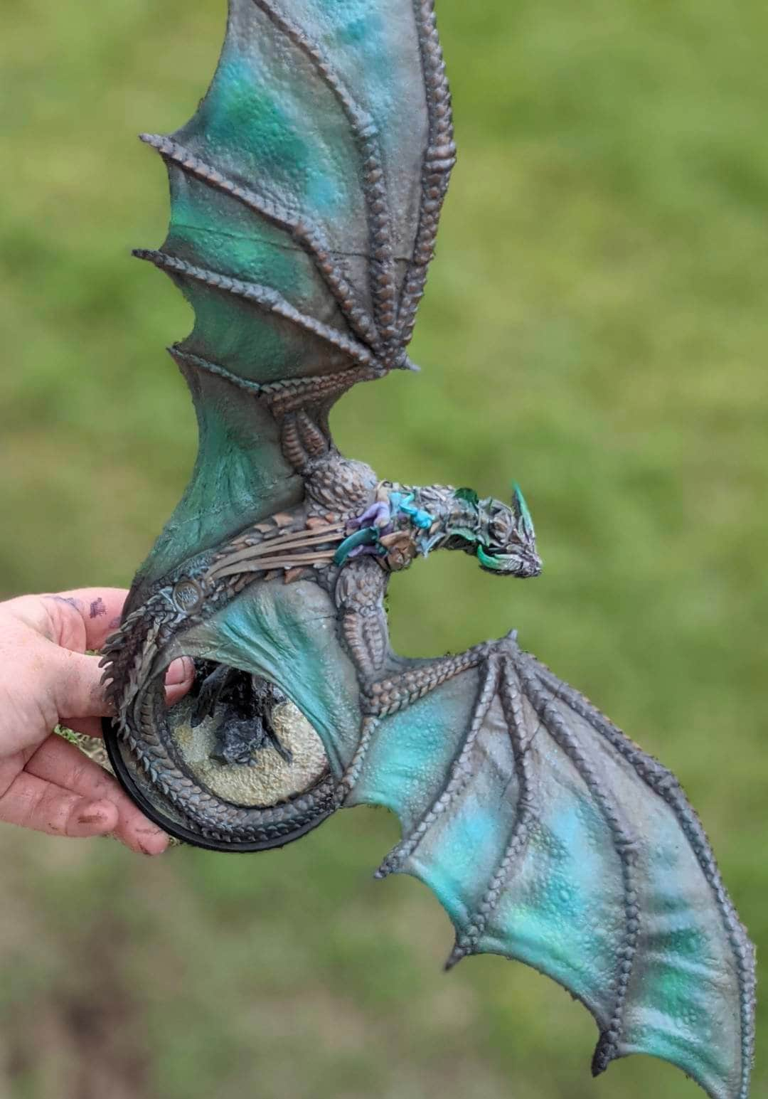 Flying Dragon Painted Model - Lord of the Print Miniature | Dungeons & Dragons | Pathfinder | Tabletop