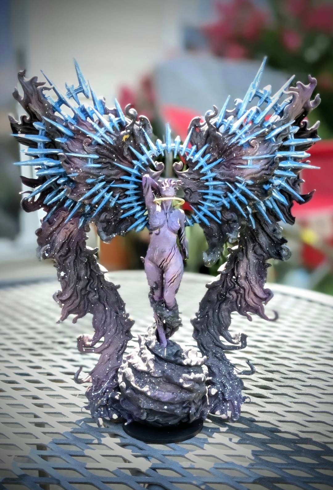 Angel, Solar Eclipsed Celestial - Mini Monster Mayhem Printed Miniature | Dungeons & Dragons | Pathfinder | Tabletop