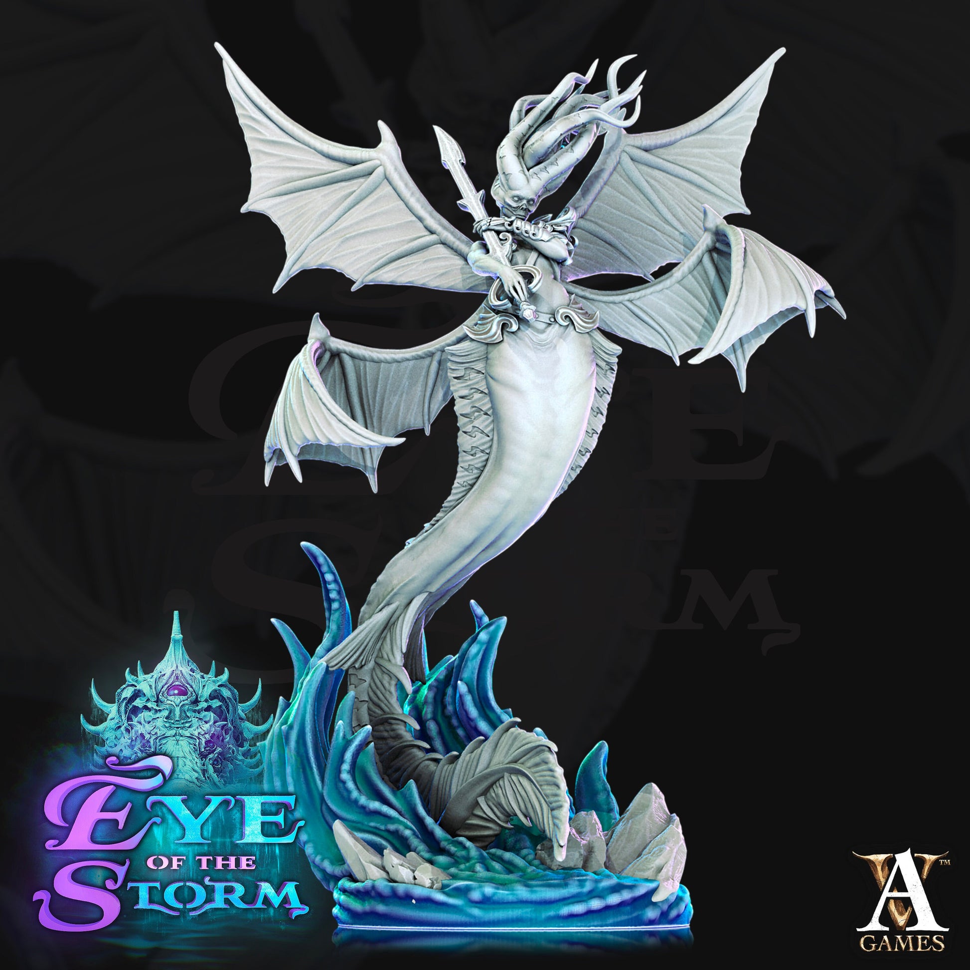 Storm Siren Bundle - 4 Archvillain Games Printed Miniatures | Dungeons & Dragons | Pathfinder | Tabletop