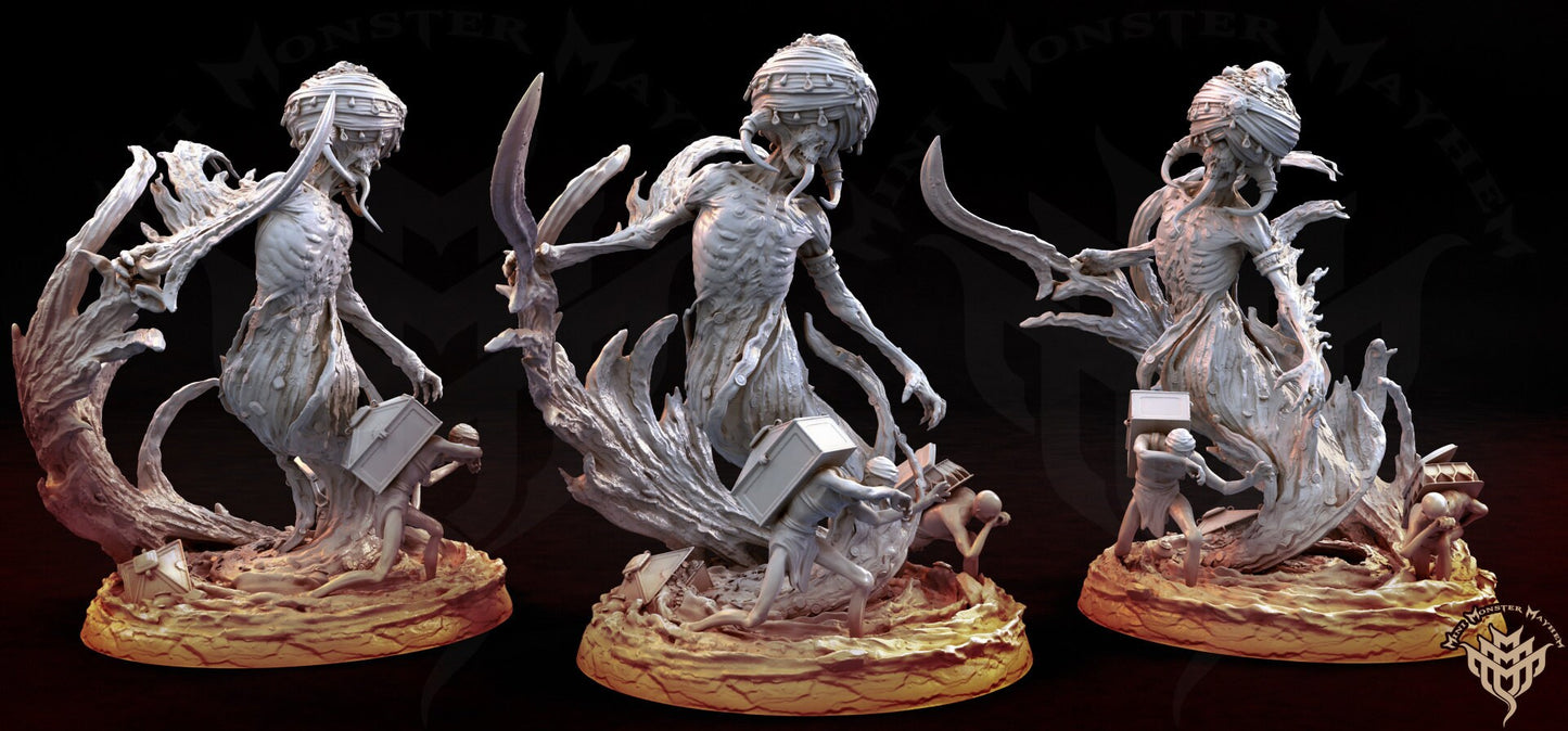 Earth Genie - Mini Monster Mayhem Printed Miniature | Dungeons & Dragons | Pathfinder | Tabletop