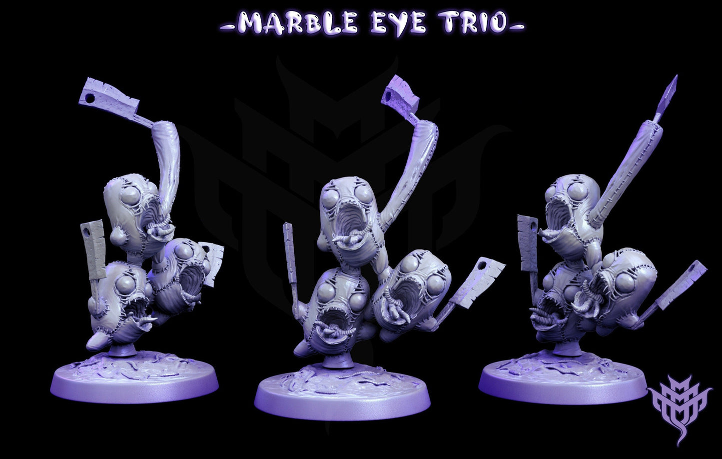 Marble Eye Minion Trio Painted Model - Mini Monster Mayhem Printed Miniature | Dungeons & Dragons | Pathfinder | Tabletop