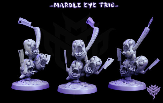 Marble Eye Minion Trio - Mini Monster Mayhem Printed Miniature | Dungeons & Dragons | Pathfinder | Tabletop