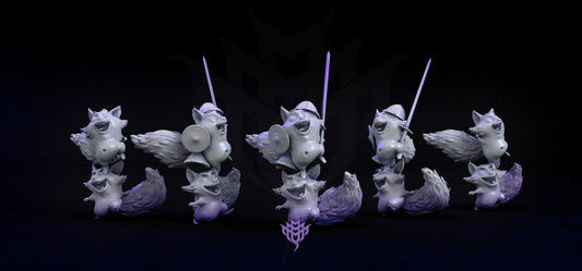 Trash Panda Celebration - Mini Monster Mayhem Printed Miniature | Dungeons & Dragons | Pathfinder | Tabletop