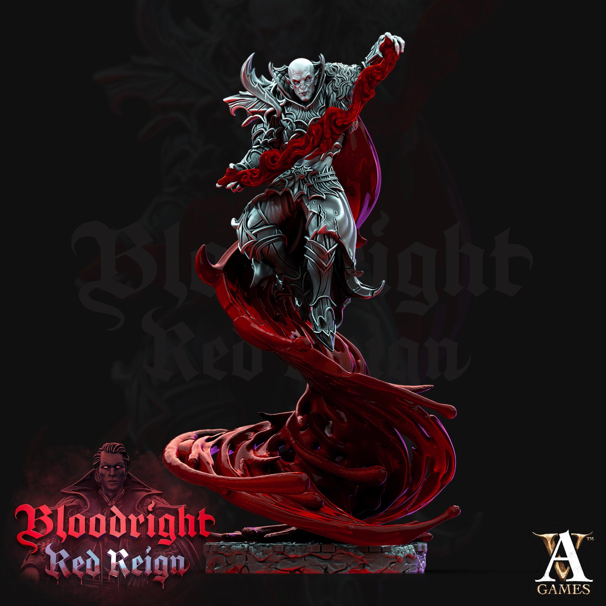 Bloodcloak Vampire Henchmen Bundle- 4 Archvillain Games Printed Miniatures | Dungeons & Dragons | Pathfinder | Tabletop