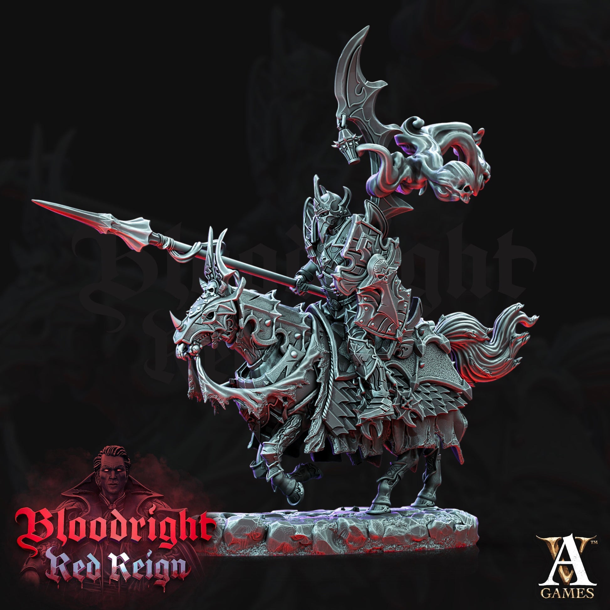 Dread Hussars Painted Model Bundle - 4 Archvillain Games Printed and Painted Miniatures | Dungeons & Dragons | Pathfinder | Tabletop