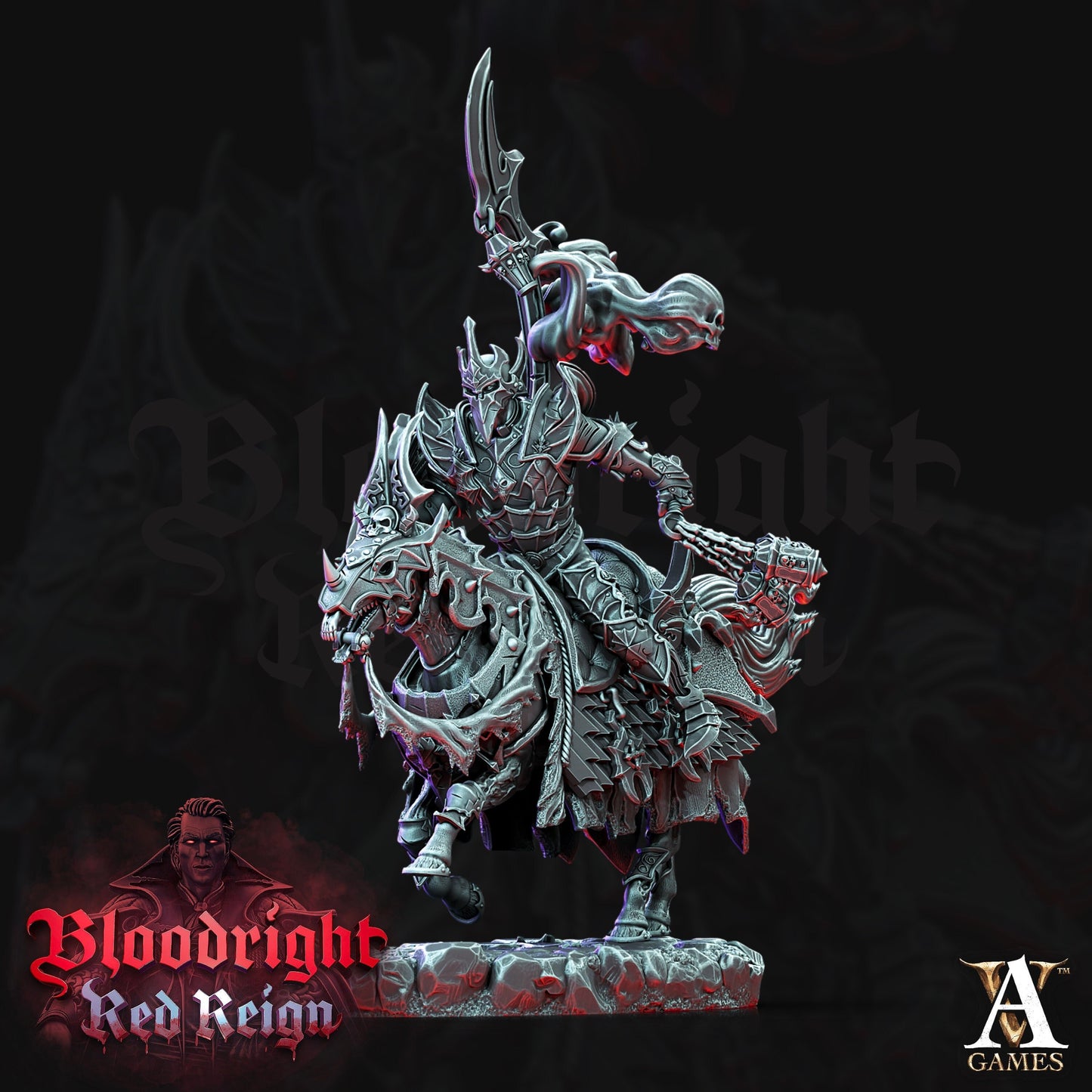 Dread Hussars Painted Model Bundle - 4 Archvillain Games Printed and Painted Miniatures | Dungeons & Dragons | Pathfinder | Tabletop