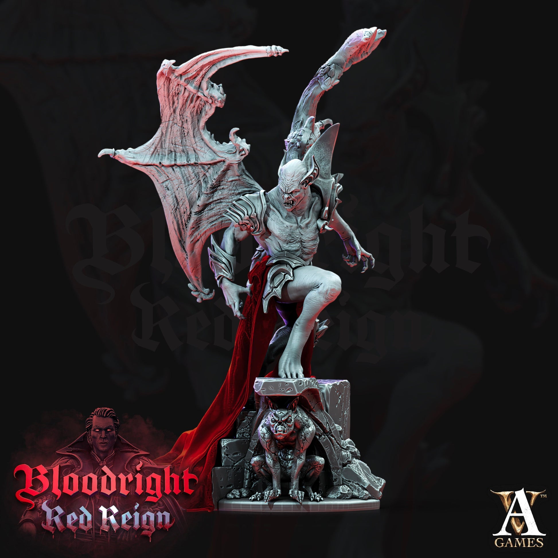 Vampire Elder - Archvillain Games Printed Miniature | Dungeons & Dragons | Pathfinder | Tabletop