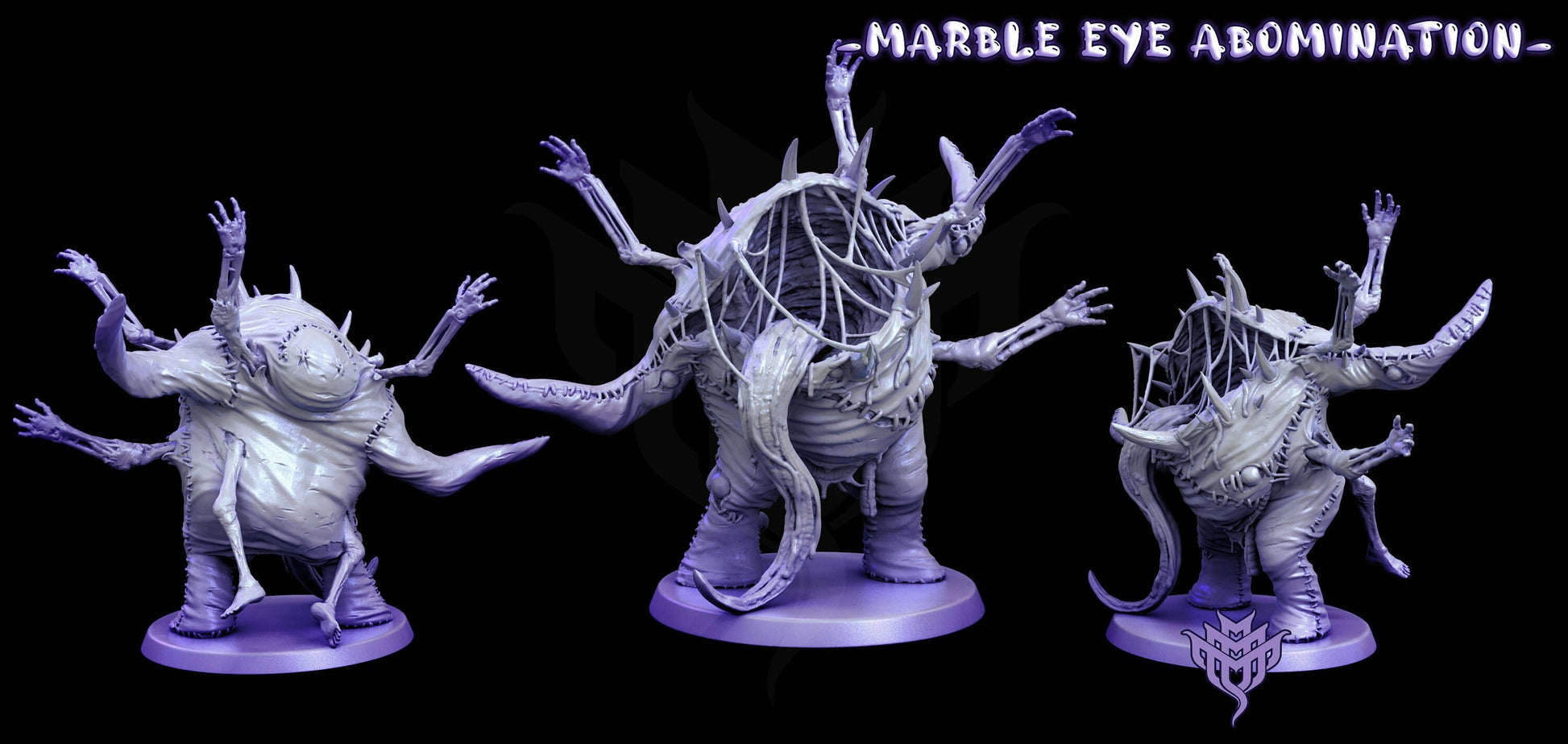 Marble Eye Abomination Painted Model - Mini Monster Mayhem Printed Miniature | Dungeons & Dragons | Pathfinder | Tabletop