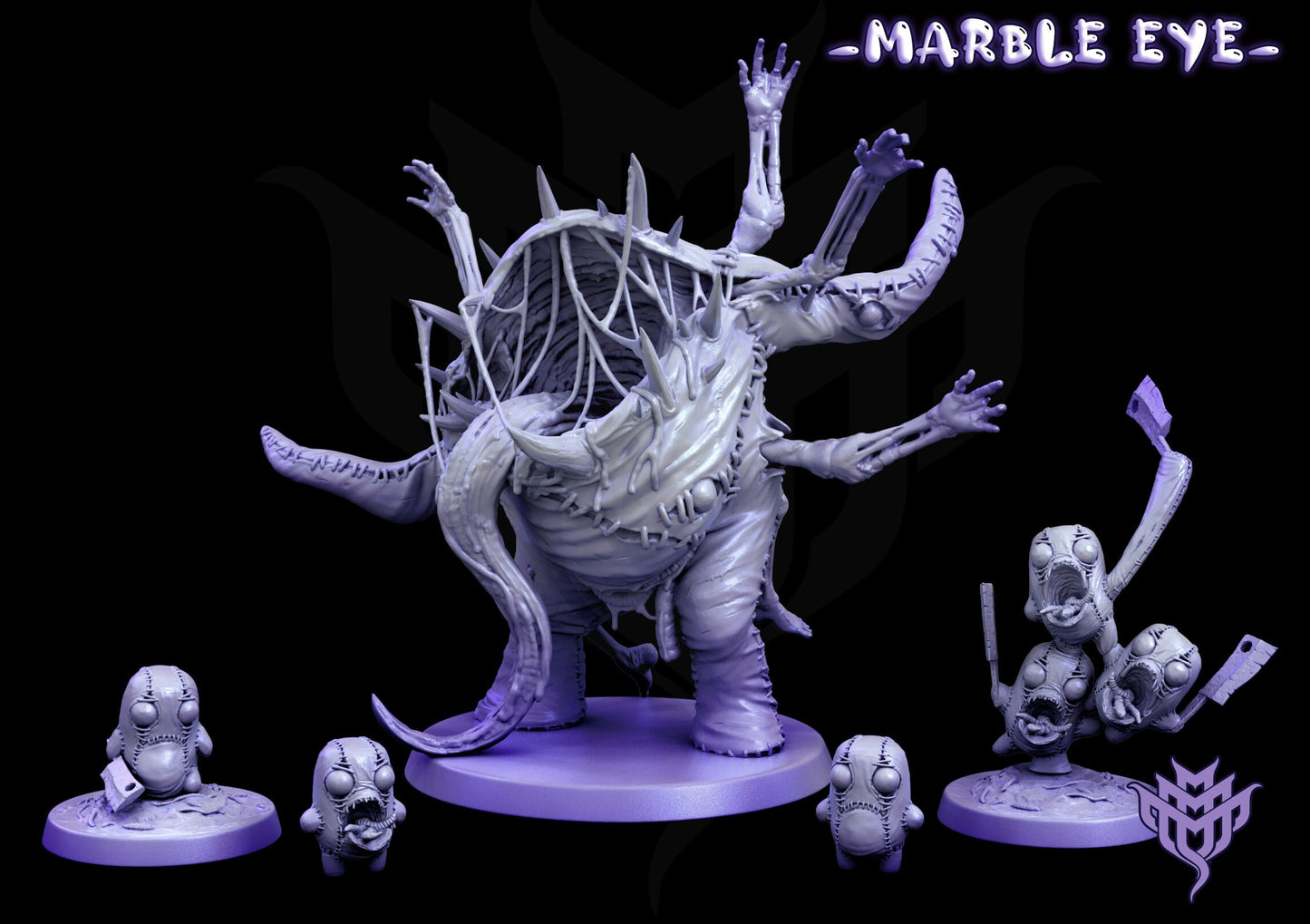 Marble Eye Bundle - Mini Monster Mayhem Printed Miniatures | Dungeons & Dragons | Pathfinder | Tabletop