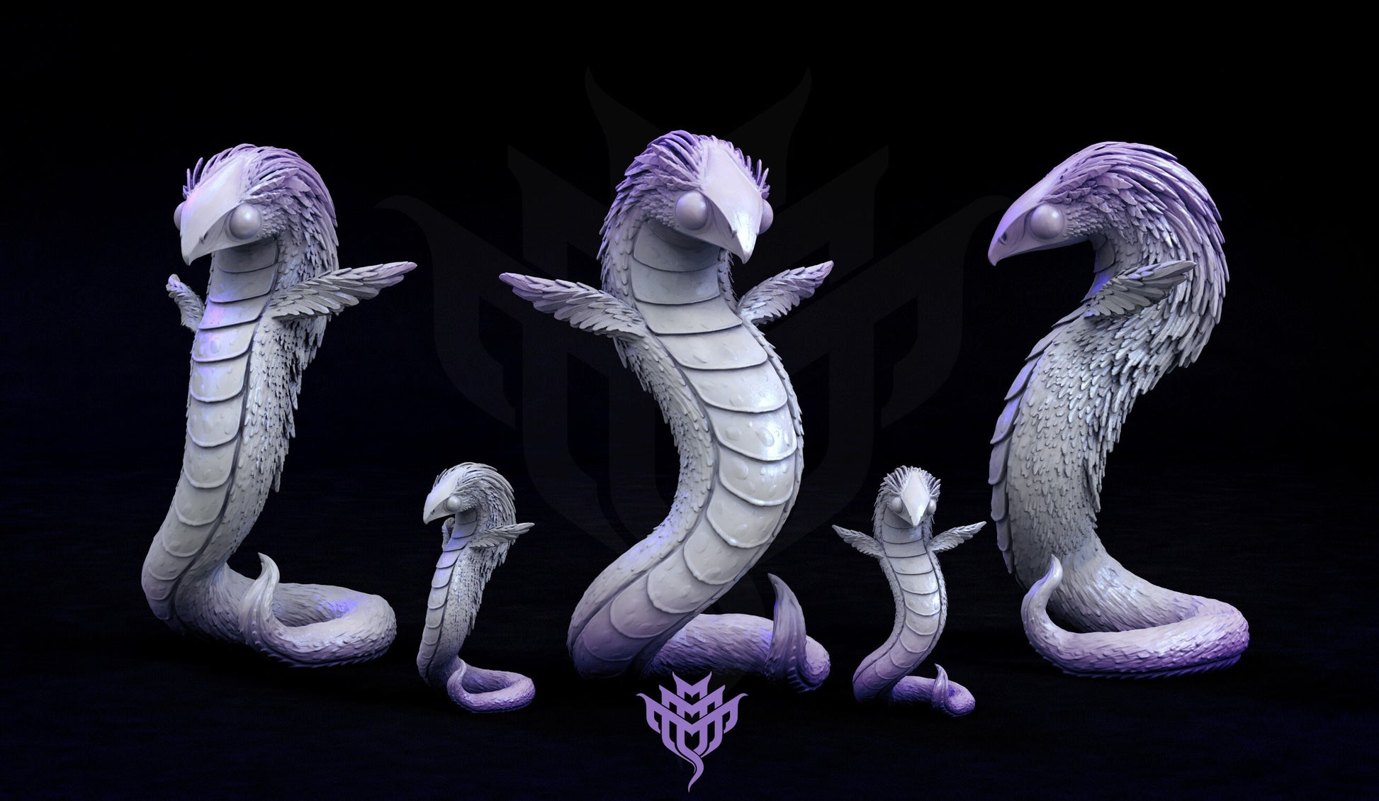 Vulture Worm - Mini Monster Mayhem Printed Miniature | Dungeons & Dragons | Pathfinder | Tabletop