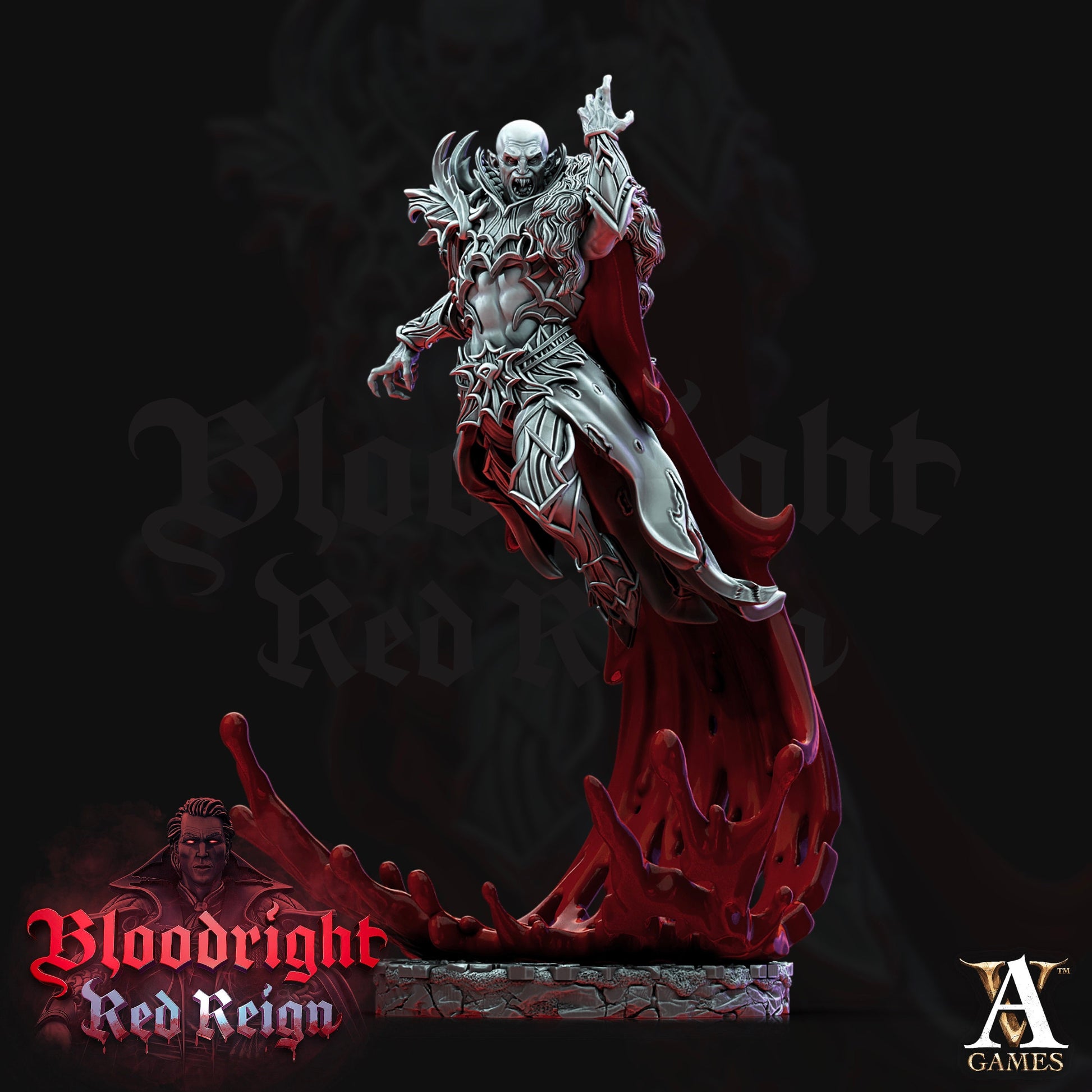 Bloodcloak Vampire Henchmen Bundle- 4 Archvillain Games Printed Miniatures | Dungeons & Dragons | Pathfinder | Tabletop